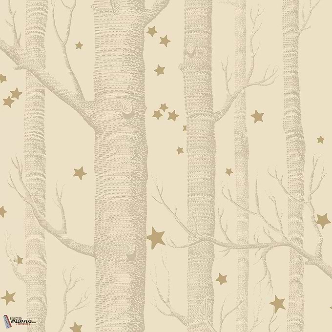 Woods & Stars behang-Cole & Son-Cream-Rol-Selected Wallpapers-Interiors