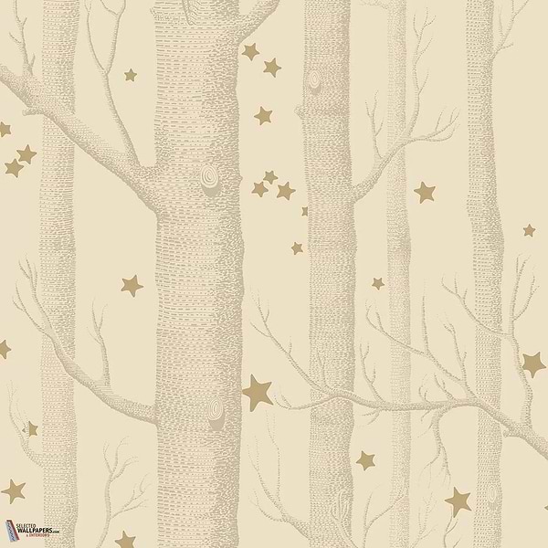 Woods & Stars behang-Cole & Son-Cream-Rol-Selected Wallpapers-Interiors