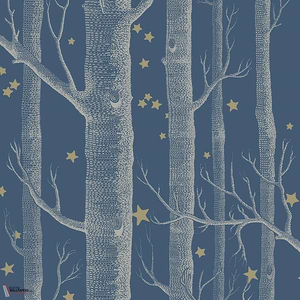 Woods & Stars behang-Cole & Son-Midnight-Rol-Selected Wallpapers-Interiors