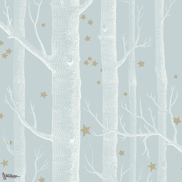 Woods & Stars behang-Cole & Son-Powder Blue-Rol-Selected Wallpapers-Interiors