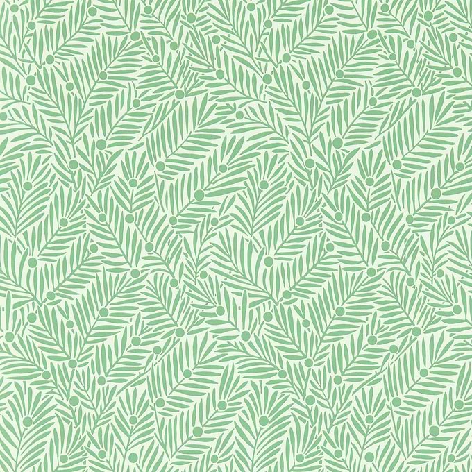 Yew & Aril-behang-tapete-wallpaper-Morris & Co-Spearmint-Rol-Selected-Wallpapers-Interiors