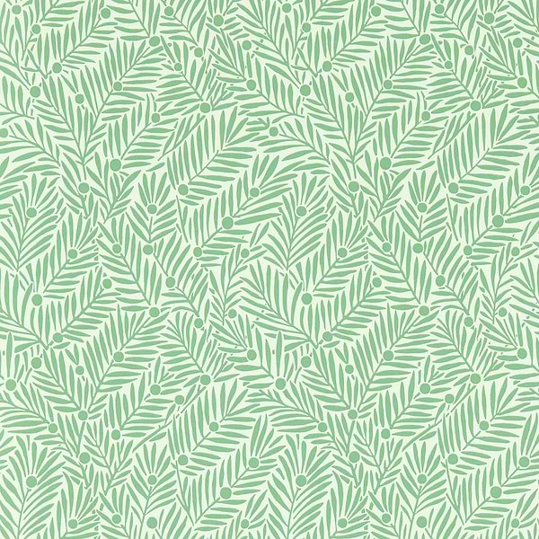 Yew & Aril-behang-tapete-wallpaper-Morris & Co-Spearmint-Rol-Selected-Wallpapers-Interiors