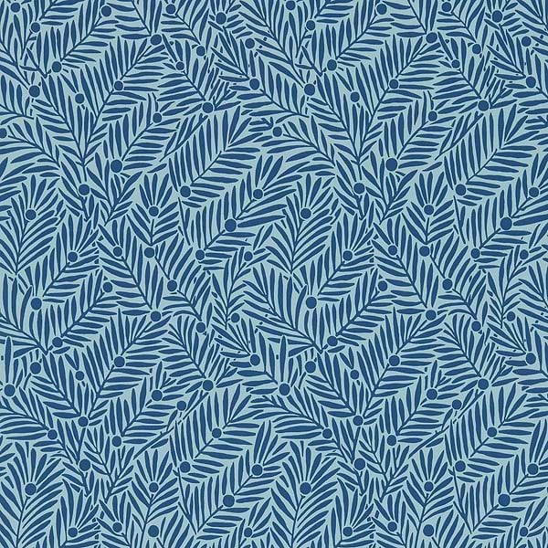 Yew & Aril-behang-tapete-wallpaper-Morris & Co-Indigo-Rol-Selected-Wallpapers-Interiors