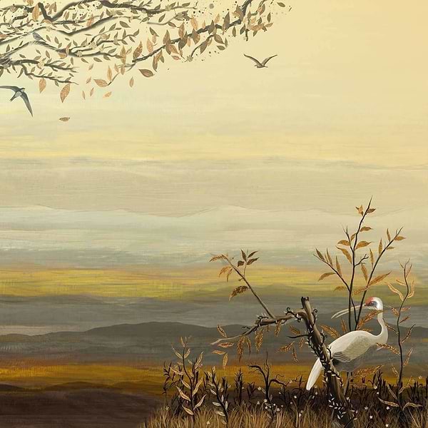 Yugure-Coordonne-behang-tapete-wallpaper-Chai-Non Woven-Selected-Wallpapers-Interiors