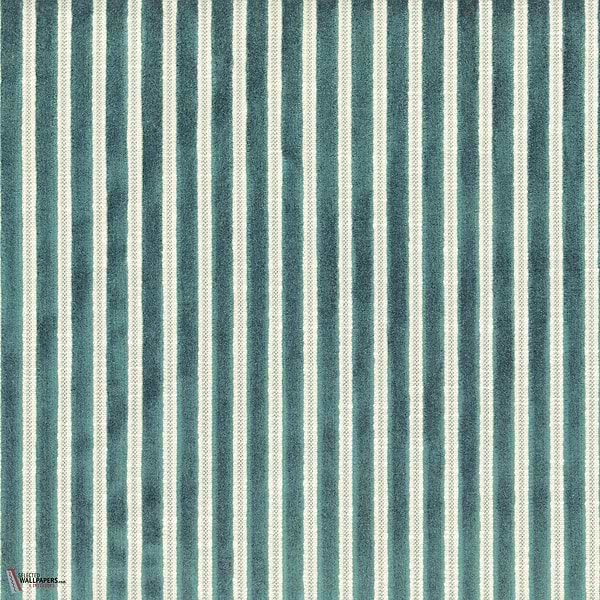 Zebu stof-Casamance-fabric-Bleu Lagon-Meter (M1)-Selected-Wallpapers-Interiors