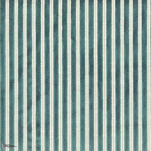 Zebu stof-Casamance-fabric-Bleu Lagon-Meter (M1)-Selected-Wallpapers-Interiors