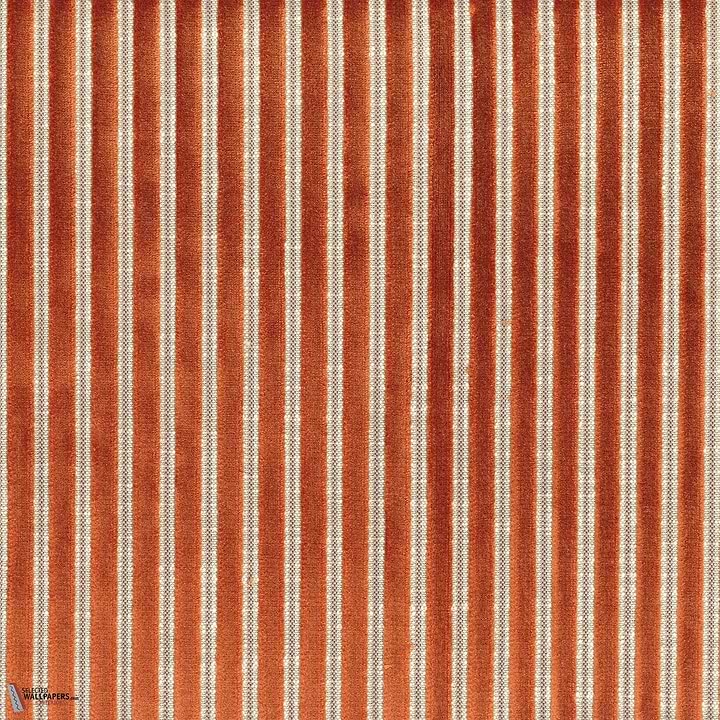 Zebu stof-Casamance-fabric-Orange Brule-Meter (M1)-Selected-Wallpapers-Interiors