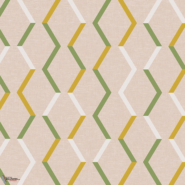 Zigzag behang-Masureel-Fawn-Rol-Selected Wallpapers-Interiors