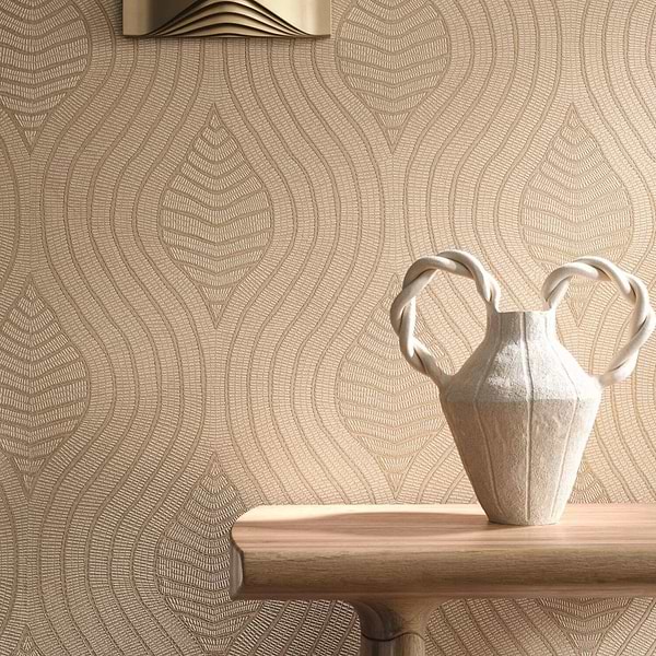 Brodelia behang-Casamance-Selected Wallpapers-Interiors