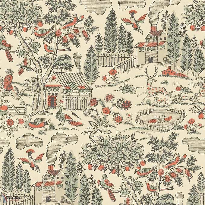 Home park behang-GP&J Baker-Antique-Rol-Selected Wallpapers-Interiors