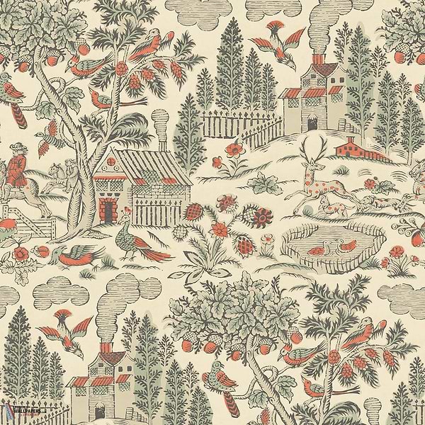 Home park behang-GP&J Baker-Antique-Rol-Selected Wallpapers-Interiors