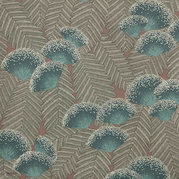 Clarice Tapete in Cantaloupe van 1838 wallcoverings