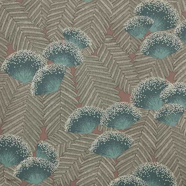 Clarice Tapete in Cantaloupe van 1838 wallcoverings