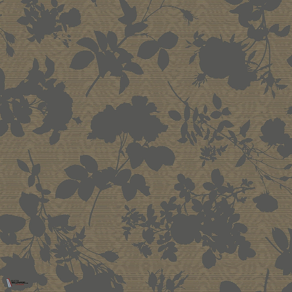 Absence Of Roses Moire behang in Brass van Cole & Son