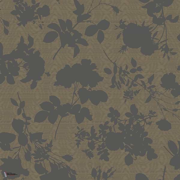 Absence Of Roses Moire behang in Brass van Cole & Son