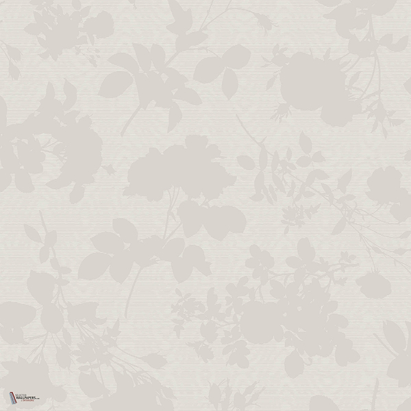 Absence Of Roses Moire behang in Silk White van Cole & Son