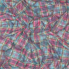 Draped Tartan behang in Cyan & Magenta van Cole & Son