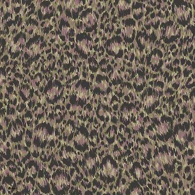 Hand-Painted Leopard behang in Moss & Mauve van Cole & Son