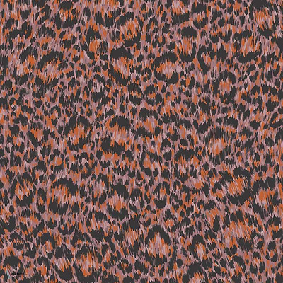Hand-Painted Leopard behang in Rose & Tangerine van Cole & Son