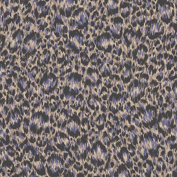 Hand-Painted Leopard behang in Sand & Violet van Cole & Son