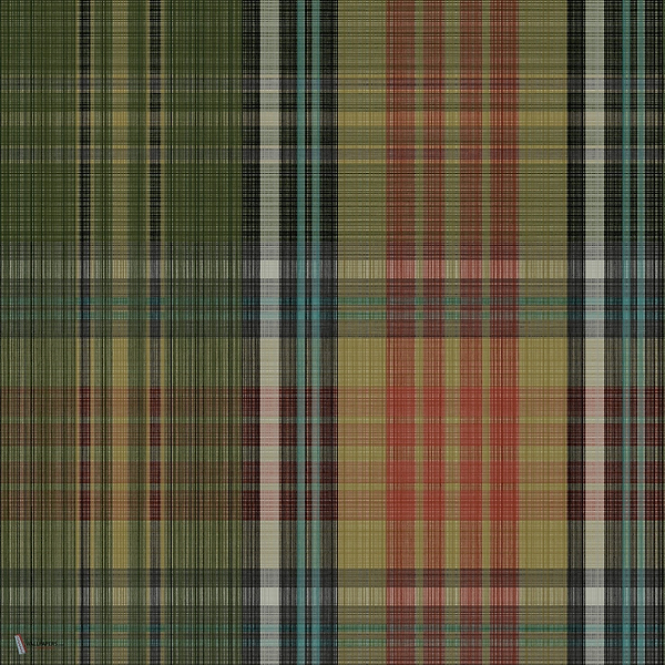 Macandreas Tartan behang in Pine & Teal van Cole & Son