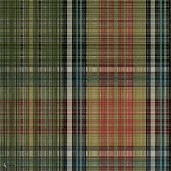 Macandreas Tartan behang in Pine & Teal van Cole & Son