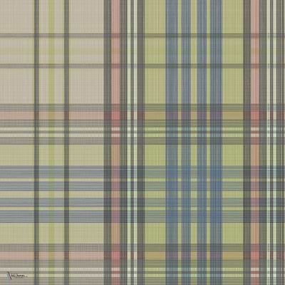 Macandreas Tartan behang in Pistachio & Stone van Cole & Son