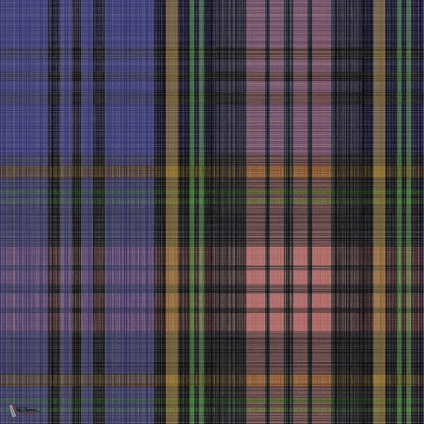 Macandreas Tartan behang in Violet & Fluro Green van Cole & Son