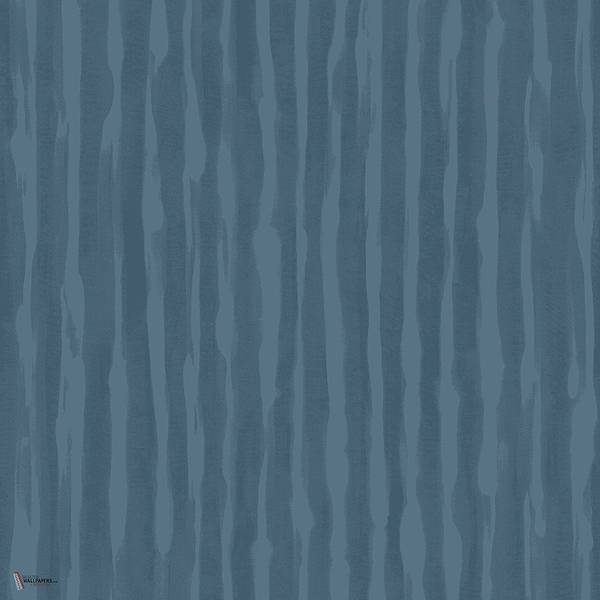True-Punk Stripe wallpaper in Denim by Cole & Son