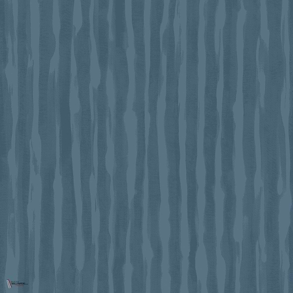 True-Punk Stripe wallpaper in Denim by Cole & Son