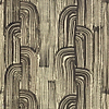 Crescent wallpaper in Ebony/Cream van Kelly Wearstler