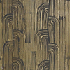Crescent wallpaper in Ebony/Gold van Kelly Wearstler