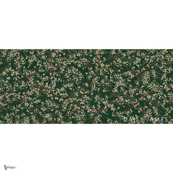 The Hana wallpaper in Green by Daisy James