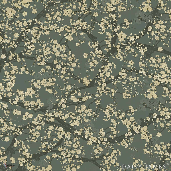 The Hana wallpaper in Grey by Daisy James