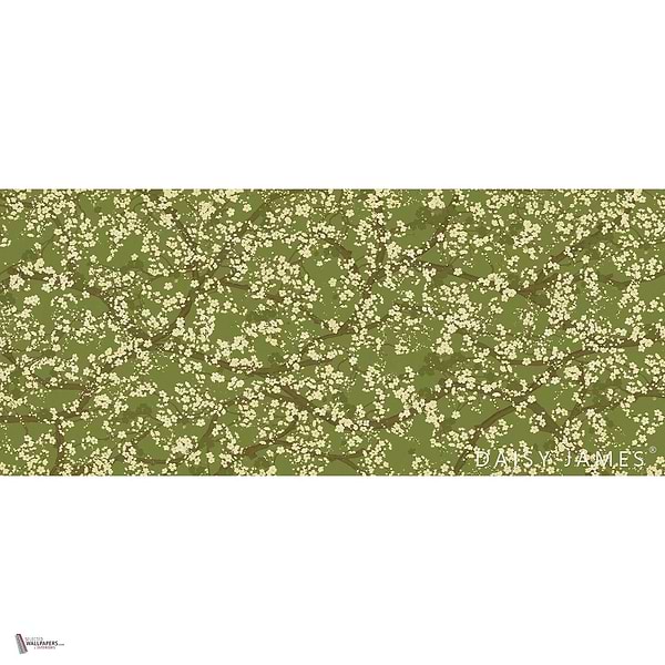The Hana wallpaper in Limegreen by Daisy James