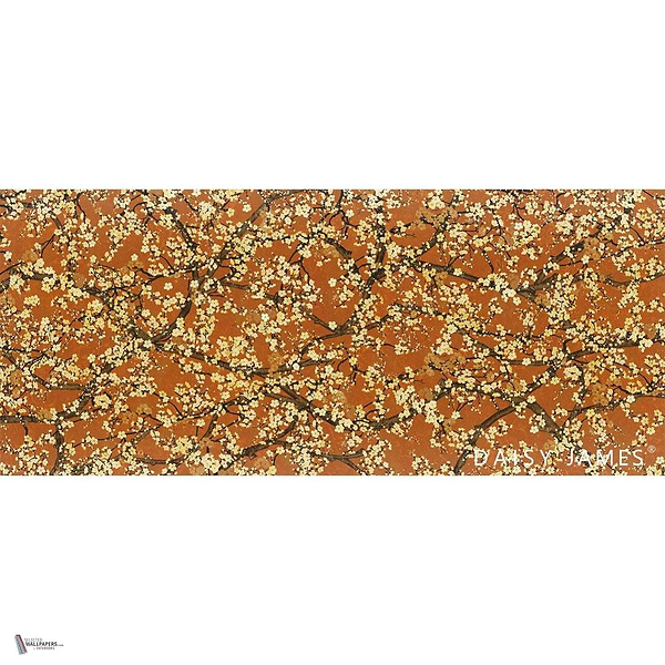 The Hana wallpaper in Orange by Daisy James