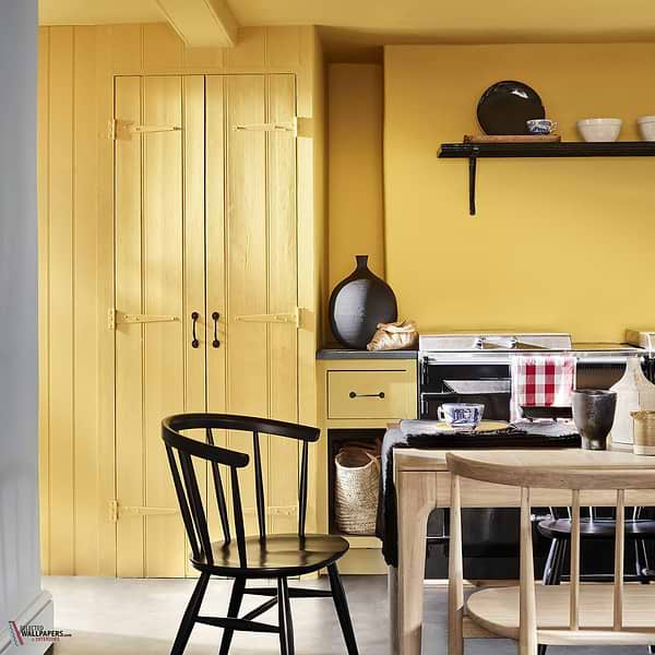 Giallo verf Little Greene 337-Selected-Wallpapers-Interiors