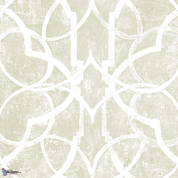 Gothic behang in Vanilla Custard van Texam
