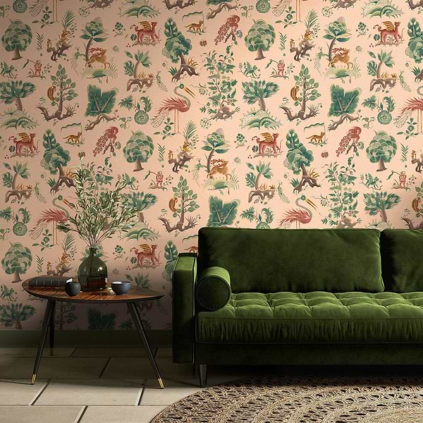 Gertrude behang-Behang-GP&J Baker-Selected Wallpapers &amp; Interiors