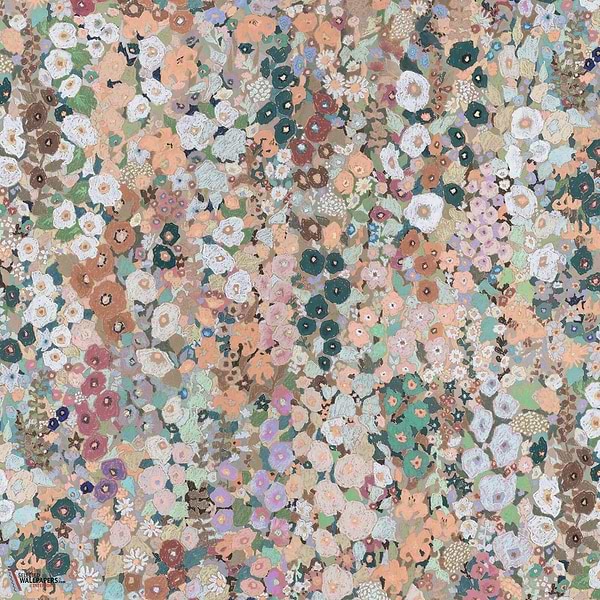 Hollyhocks behang-House of Hackney-Prairie-200 cm-Rol-Selected Wallpapers-Interiors