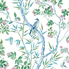 Claire behang-Thibaut-Blue and Green-Rol-Selected Wallpapers-Interiors