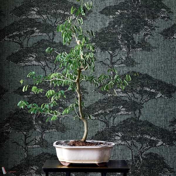 Torrey Pines behang-Thibaut-Selected Wallpapers-Interiors