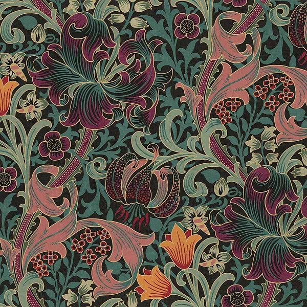 Golden Lily behang-House of Hackney-Apatite-200 cm-Rol-Selected Wallpapers-Interiors