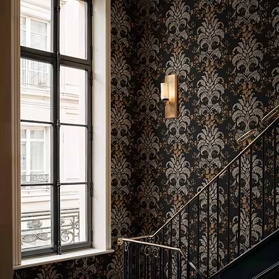 French Damask wallpaper