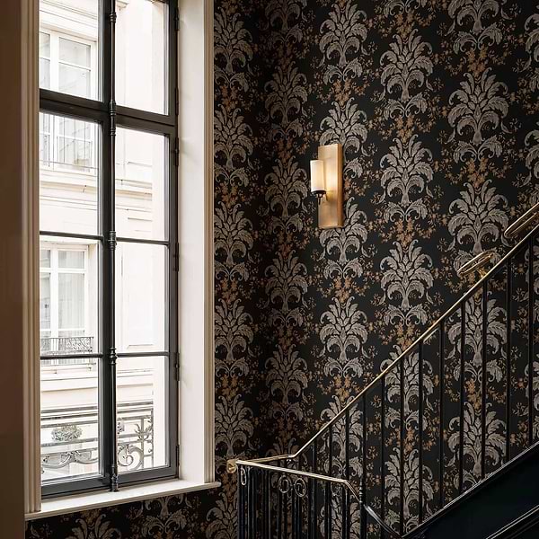 French Damask wallpaper