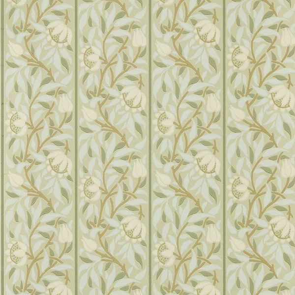 Peony Trellis behang-Morris & Co-Sage-Rol-Selected Wallpapers-Interiors