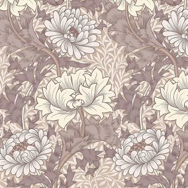 Chrysanthemum Magna behang-House of Hackney-Astrantia-200 cm-Rol-Selected Wallpapers-Interiors