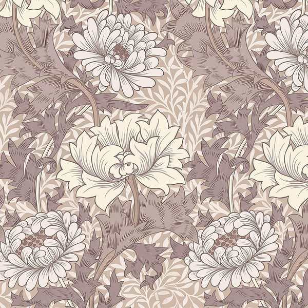 Chrysanthemum Magna behang-House of Hackney-Astrantia-200 cm-Rol-Selected Wallpapers-Interiors