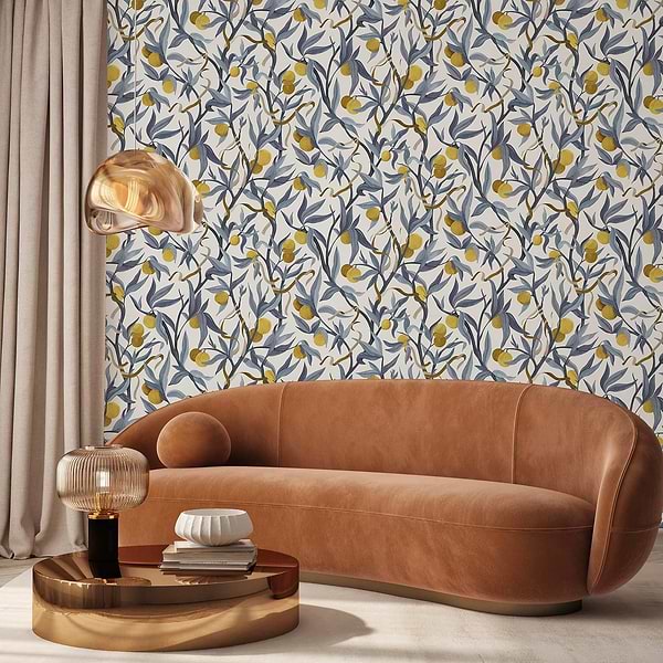 The Orchard behang-Les Dominotiers-Selected Wallpapers-Interiors
