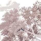 Misty Forest behang-Les Dominotiers-Selected Wallpapers-Interiors